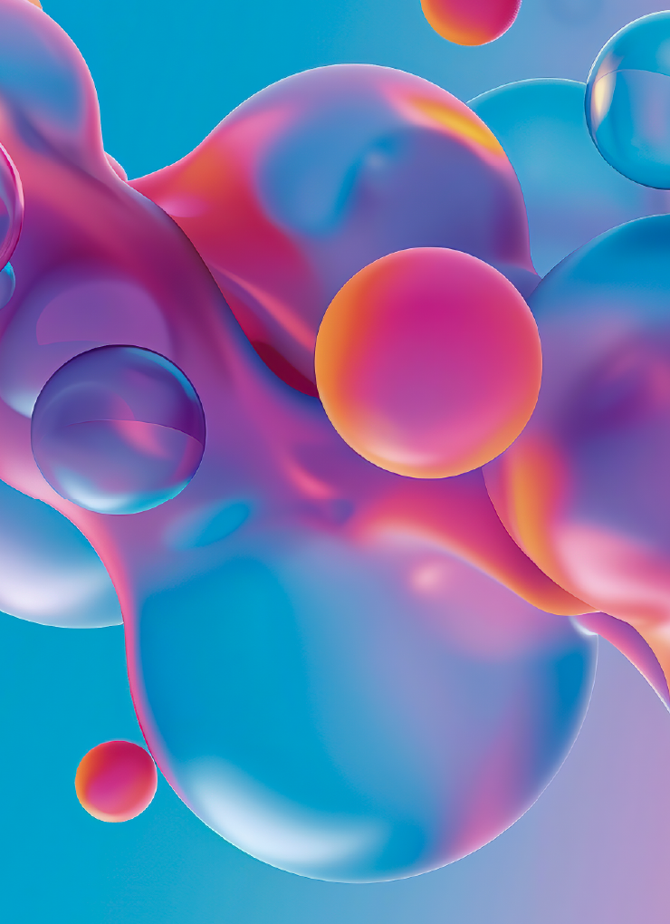 Abstract Vivid Smooth Liquid Shape Backgrounds