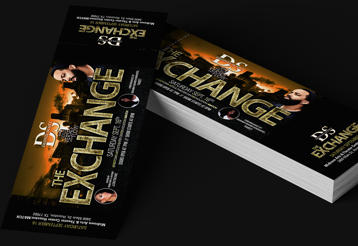 Deonte Scott The Exchange tickets