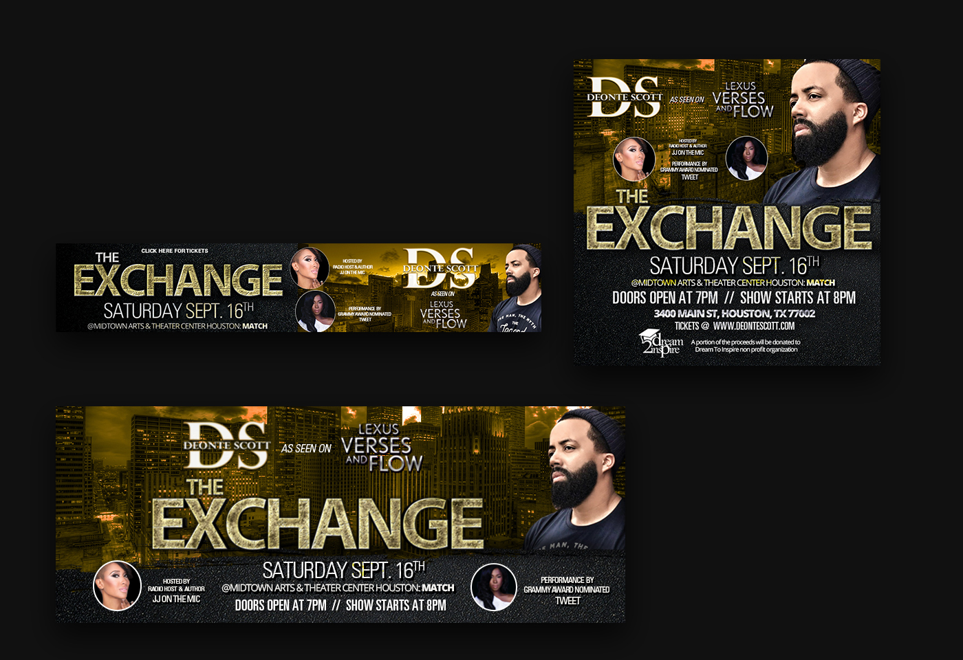 Deonte Scott The Exchange social media collateral