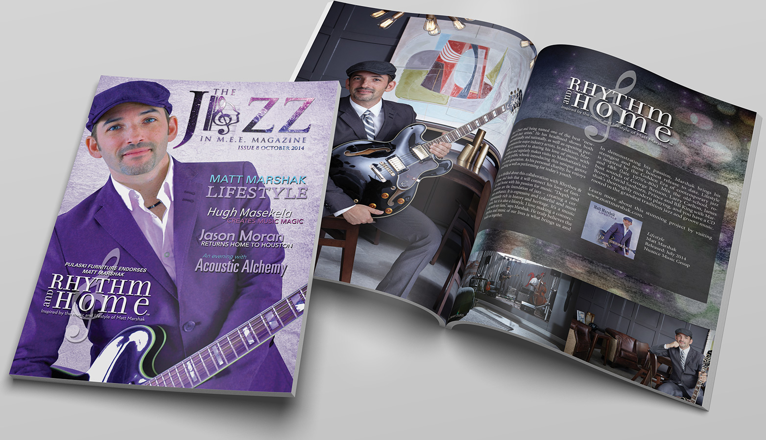 The Jazz In M.E.E. Magazine Layout