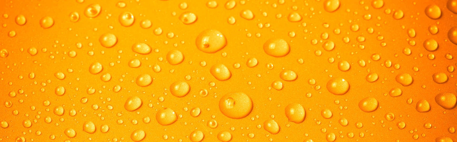 orange background with water drops