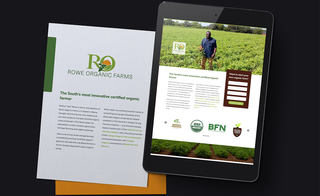 Rowe Organic Farms Package Design